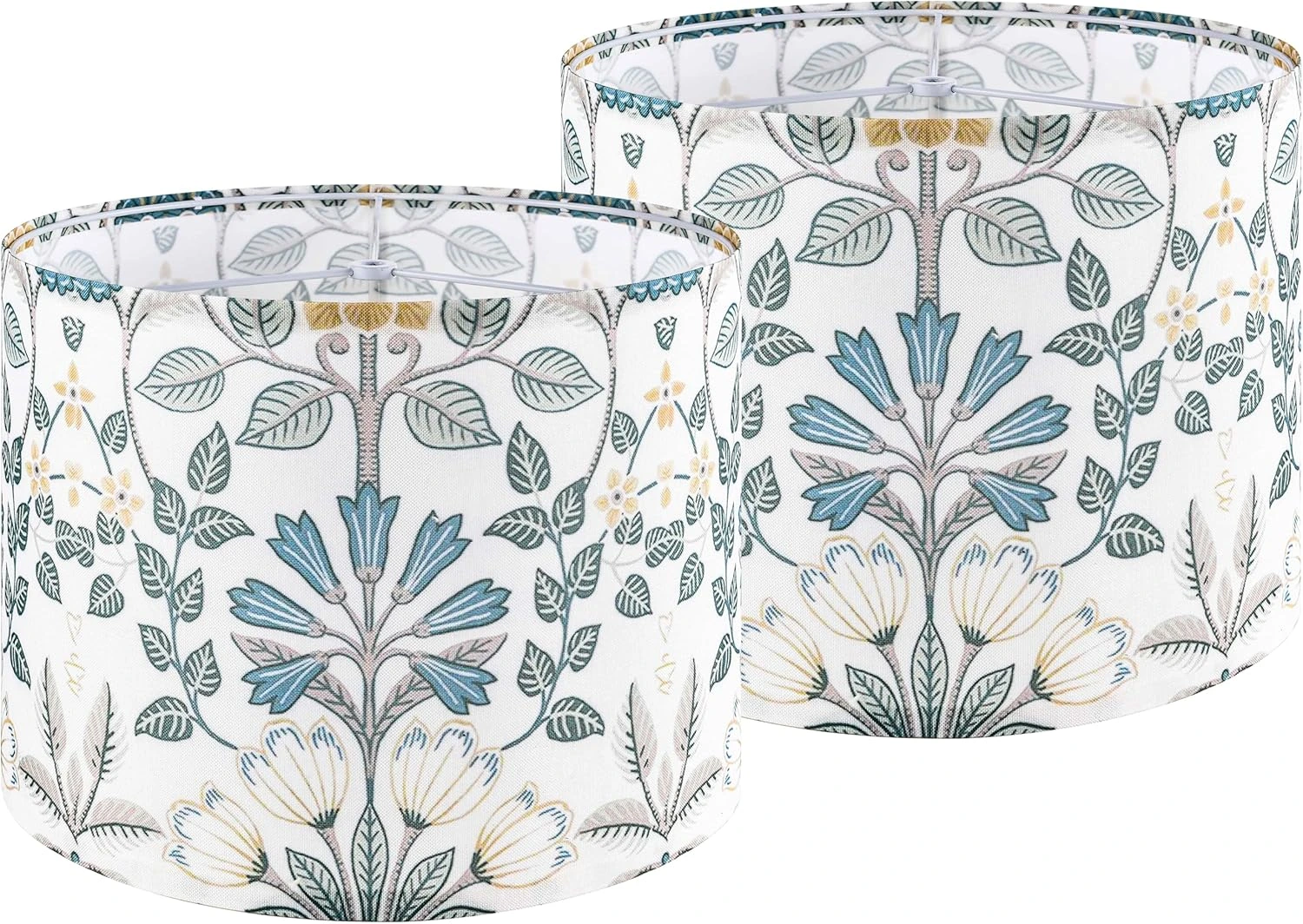 Botanical Printed Drum Lamp Shade